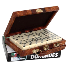 PVC Plastic Dominoes Set - 18.5 x 5 x 2.5cm